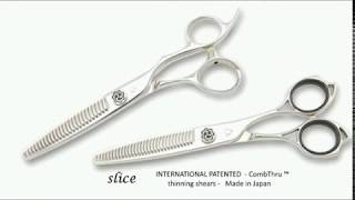 Combthru thinning scissors wwwsharplineco [upl. by Erminna]