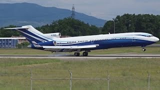 FullHD MSTAR Starling Boeing 727200 landing amp takeoff at GenevaGVALSGG [upl. by Burra2]