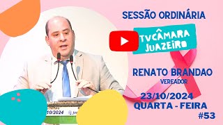 Discurso do Vereador Renato Brandão 23102024 53 [upl. by Cynarra]