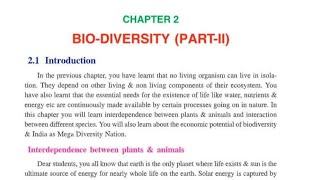 Biodiversity Part 2Chapter 2Environmental studies12th Class pseb ncert cbse [upl. by Sirehc]