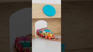 Wooden Train for Toddlers with Train Song  toytrain [upl. by Anis566]