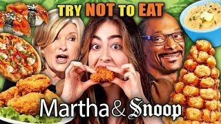 Stoners Try Not To Eat  Snoop amp Marthas Best Recipes Fried Chicken Croquembouche Unagi Sushi [upl. by Dnaltroc]