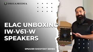 Elac iwv61 inwall speaker unboxing and overview Cypress TX [upl. by Laural]