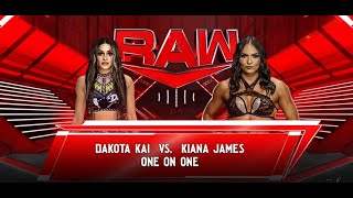 WWE 2K24  DAKOTA KAI VS KIANA JAMES MITB QUALIFYING MATCH  RAW [upl. by Edivad]