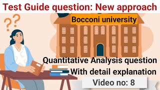 bocconi university admission  bocconi university  bocconi university aptitude test 2024 part 8 [upl. by Mot]