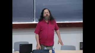 The Danger of Software Patents  Richard Stallman [upl. by Caryl]