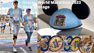 WDW Marathon 2023 Part 2  Race Day Footage [upl. by Annavoig]