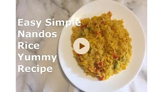 Easy simple Nando’s Rice  Yummy Nando’s Rice Recipe  10 Minute Nando’s Rice recipe Easy To Make [upl. by Kreis585]