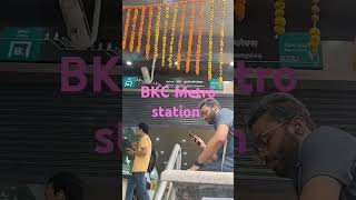 BKC Metro station aqualine mumbaimetro mumbai metro youtubeshorts [upl. by Caia]