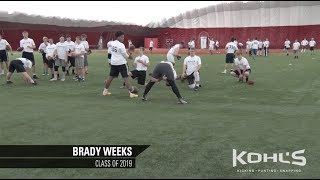 1 Ranked Long Snapper in America  Brady Weeks  Class of 2019 [upl. by Freeman]