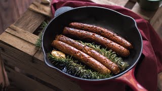 Saucisses vegan  version classique ou merguez  LHerboriste [upl. by Lindblad]