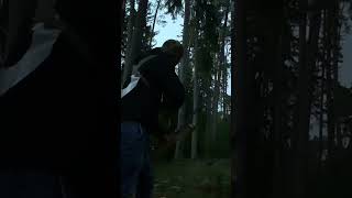 Shooting lighted nocks in dusk is a blast archery bowhunting traditionalarchery longbow [upl. by Dirraj]