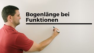 Bogenlänge bei Funktionen Formel mit Erklärung  Mathe by Daniel Jung [upl. by Amery]