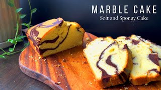 Spongy Marble Cake😋 Extra Soft Marble Cake  Vanilla Chocolate Marble Cake  Marble Pound Cake [upl. by Toiboid]