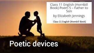 Poetic devices of father to Son class 11 CBSE [upl. by Cazzie]