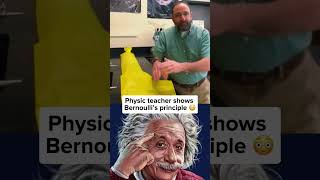 Bernoulli’s principle experiment physics viralvideo fyp [upl. by Wincer]