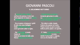 Pascoli  Gelsomino notturno [upl. by Verlee350]