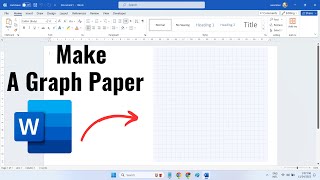 How to make a grid paper or graph paper in Microsoft word [upl. by Aube]