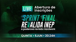 Abertura de inscrições  Sprint Final Revalida INEP  20242 [upl. by Eenobe]