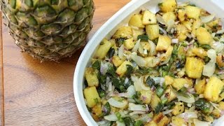 Diva Qs Pineapple Poblano Salsa Recipe [upl. by Romona]