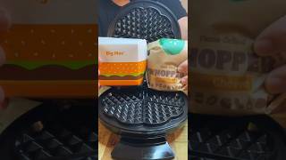 Waffled BIG MAC VS WHOPPER CHEESE  McDonald’s VS Burger King asmr shorts [upl. by Franciska]