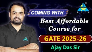 Coming with best affordable course for GATE202526  Ajay Das computerscience datascience [upl. by Asabi]