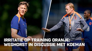 🟠 ORANJE DAY AFTER WOUT WEGHORST GEÏRRITEERD op TRAINING 🤬 [upl. by Bouzoun]