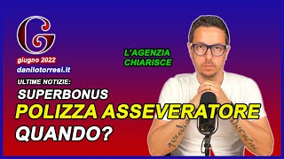 SUPERBONUS 110 ultime notizie polizza assicurativa asseveratore NON obbligatoria per gli altri bonus [upl. by Abdel]