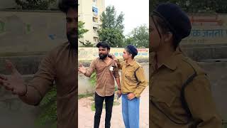 Ledis polic ko blacmil🤗😎 funny comedy shorts [upl. by Enitsirhc]