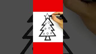 How to draw Christmas Tree easy [upl. by Carboni]