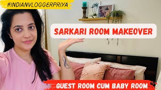 मेरा छोटा सा सरकारी कमरा । guest room makeover of government old house  indianvloggerpriya [upl. by Simonetta338]