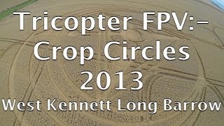 Flying above West Kennett Long Barrow Crop Circle 2013 Aerial View Tricopter FPV HD [upl. by Hintze475]