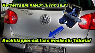 KOFFERRAUM SCHLIEẞT NICHT ODER ÖFFNET NICHT  ICH HABE DIE LÖSUNG VW GOLF 5  TUTORIAL  FACTOREM [upl. by Aicilec]