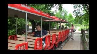 Potawatomi Zoo South bend Indiana train ride [upl. by Bocock112]