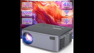 NISOO Native 1080P Projector Review – Pros amp Cons – 700 ANSI WiFi and Bluetooth [upl. by Choong]