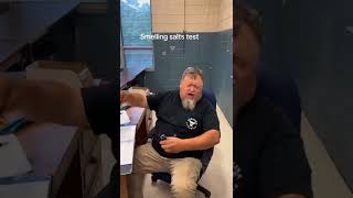 Smelling salts test 😂 shorts fyp funny fypシ゚viral tiktok memes explore shortsvideo [upl. by Ard392]