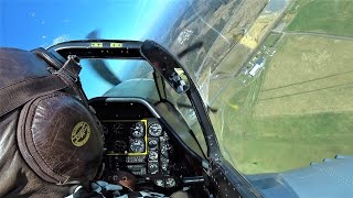 1700hp P51D Mustang Onboard  PURE SOUND [upl. by Noswad]