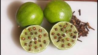 Repelenete natural para mosquitos con limón y clavos de olor [upl. by Seiden]