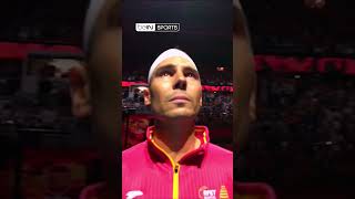 🎾😢 Nadal en larmes pour son peutêtre dernier hymne avec lEspagne Shorts [upl. by Dory]