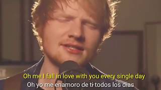 Ed Sheeran Thinking out Loud sub español ingles [upl. by Aimar]