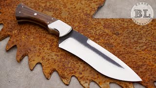 Making a Bowie knife from an Old Saw Blade [upl. by Hope]