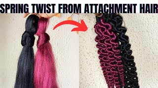 DIY How to make SPRINGPASSION TWIST from BRAIDING HAIRTRICK EXPLAINED😯😯 [upl. by Cristiona]