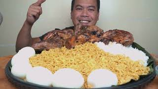 Chicken Inasal Spicy Instant Pansit Canton Mukbang Asmr [upl. by Eyr73]