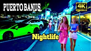 PUERTO BANUS NIGHTLIFE SUMMER 2024  MARBELLA SPAIN 4K [upl. by Vincelette]