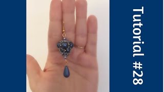 TUTORIAL PERLINE 28  Orecchini Roberta Beading tutorial [upl. by Otreblon]