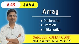 Array in java  single dimensional array  array declaration in java [upl. by Okechuku146]