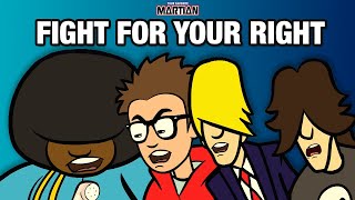 Your Favorite Martian  Fight For Your Right Official Music Video [upl. by Cristionna]