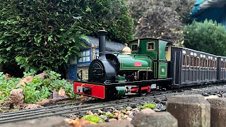 Roundhouse Lilla and Accucraft Talyllyn at BGRA Layout [upl. by Tnarb731]