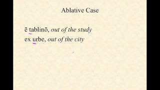 Ablative Case in Latin Part One Ablative with Prepositions [upl. by Ober108]