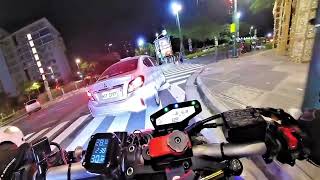 YAMAHA MT09 FZ09 SC Project exhaust raw sound [upl. by Nryhtak997]